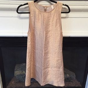 Gold shift dress